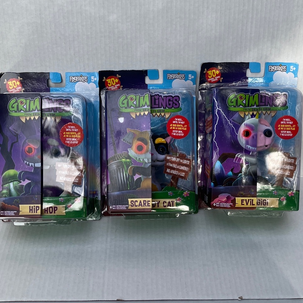 Action Figure Set - Hip Hop, Scare Cat, Evil Big - Multicolor